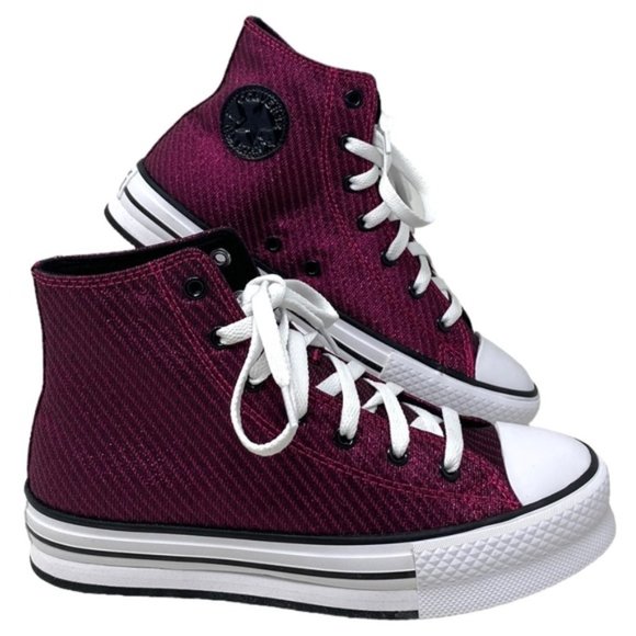 Converse Chuck Taylor Lift Platform SB Shoes Women Kid Canvas Prime Pink A05496C - Picture 1 of 9